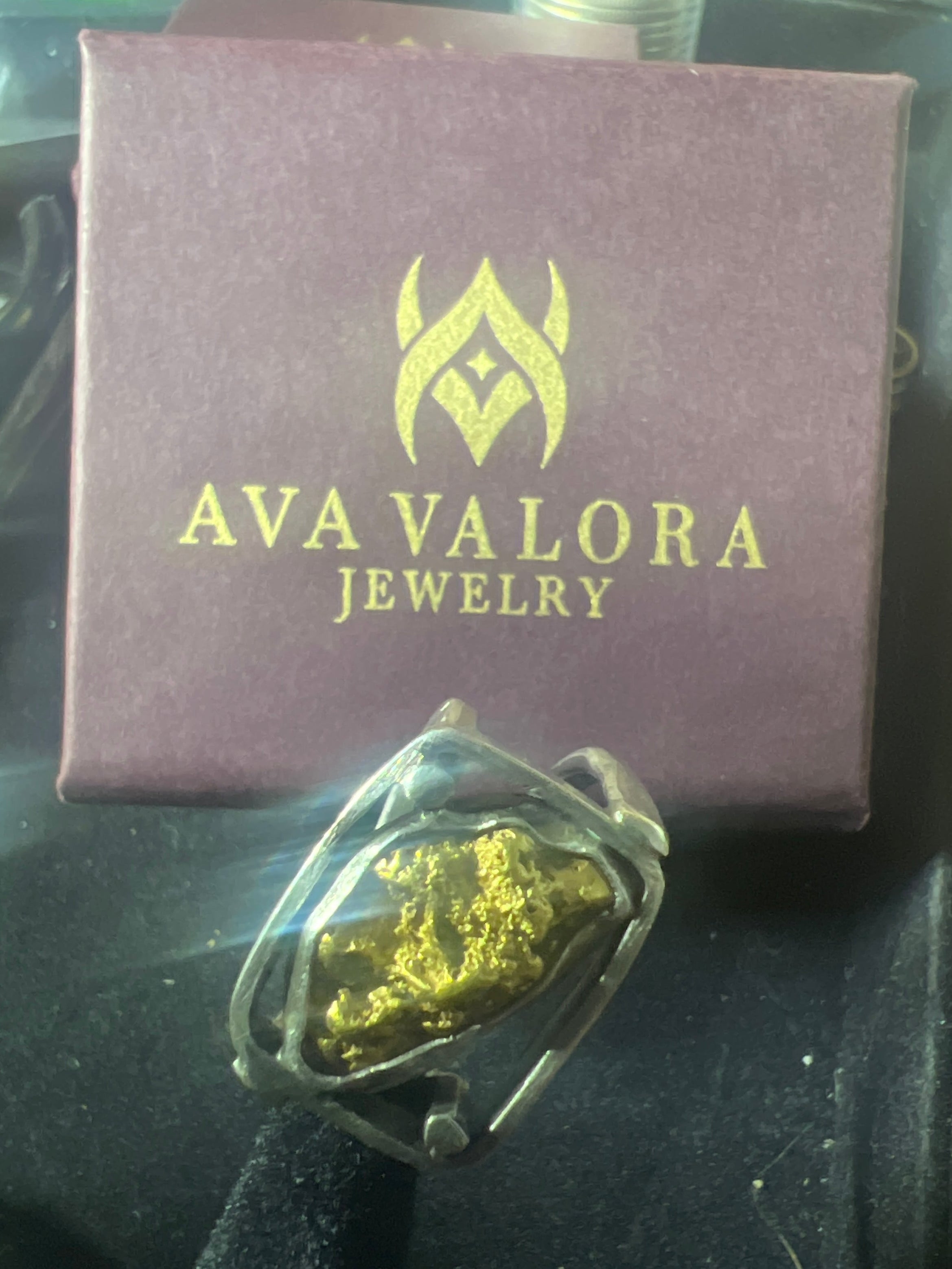 Men’s wedding ring, Sterling silver band with a 4 g gold nugget(Sonoran Desert, natural golden nugget)