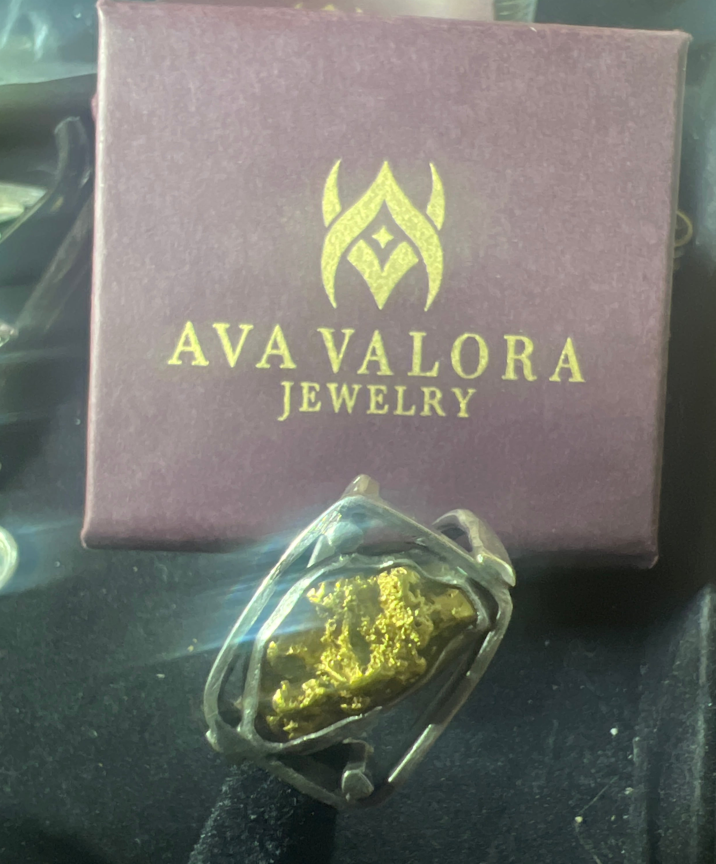 Men’s wedding ring, Sterling silver band with a 4 g gold nugget(Sonoran Desert, natural golden nugget)