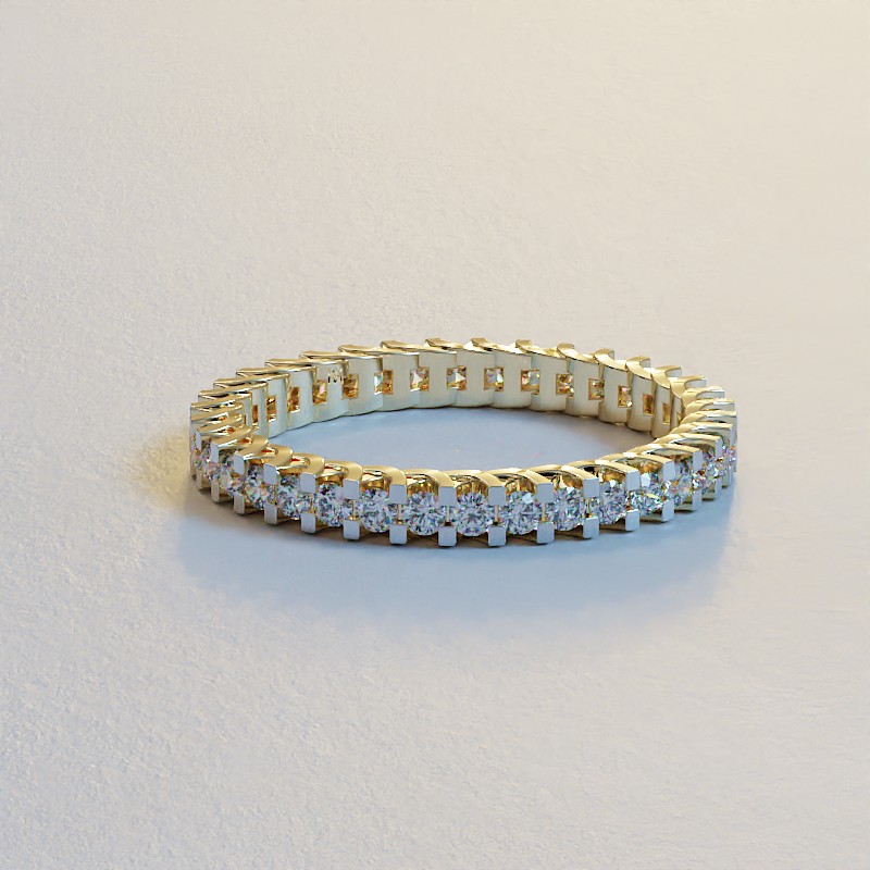AVA VALORA - Eternity Ring - Classic Symbol of Eternal Love with Sparkling Stones