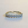 AVA VALORA - 925 Sterling Silver Adjustable Pavé Eternity Ring for Women – Gold, Silver & Rose Gold Finish