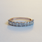AVA VALORA - 925 Sterling Silver Adjustable Half Eternity Ring with Brilliant Round Stones – Gold, Silver & Rose Gold Finish