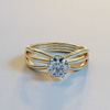 AVA VALORA - 925 Sterling Silver Infinity AuraSolitaire Ring for Women – Round Cut CZ Multi-Band Ring in Gold, Silver & Rose Gold