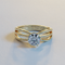 AVA VALORA - 925 Sterling Silver Infinity AuraSolitaire Ring for Women – Round Cut CZ Multi-Band Ring in Gold, Silver & Rose Gold