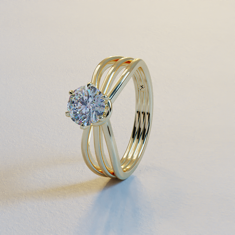 AVA VALORA - 925 Sterling Silver Infinity AuraSolitaire Ring for Women – Round Cut CZ Multi-Band Ring in Gold, Silver & Rose Gold