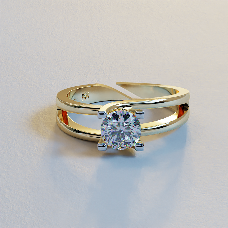 AVA VALORA - 925 Sterling Silver Aurora Embrace™ Adjustable Solitaire Ring for Women – Round Cut CZ Ring in Gold, Silver & Rose Gold