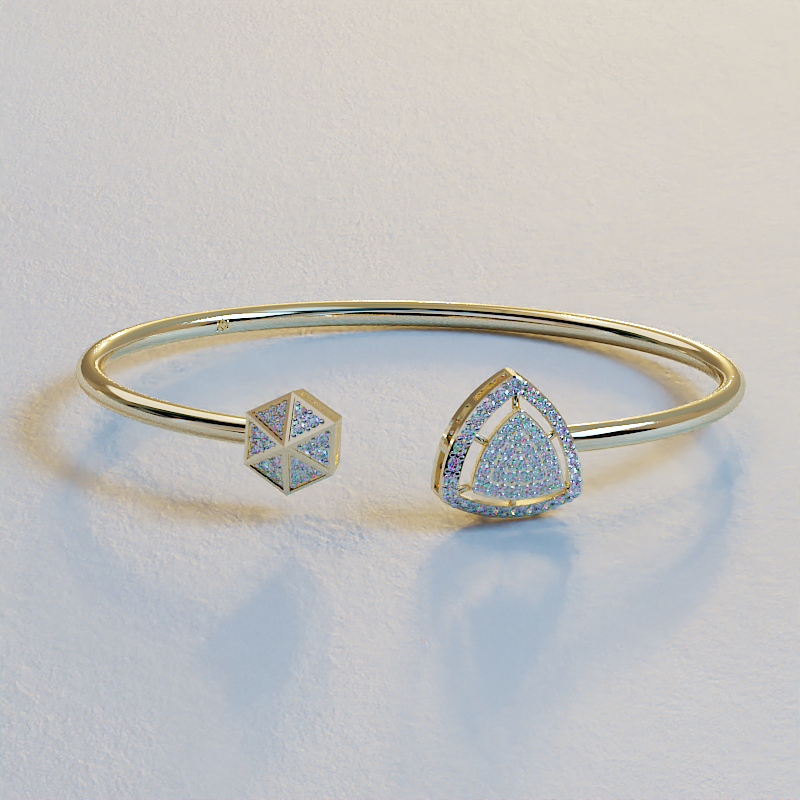 Geometric Bracelet for Women | Geometric CZ | Ava Valora