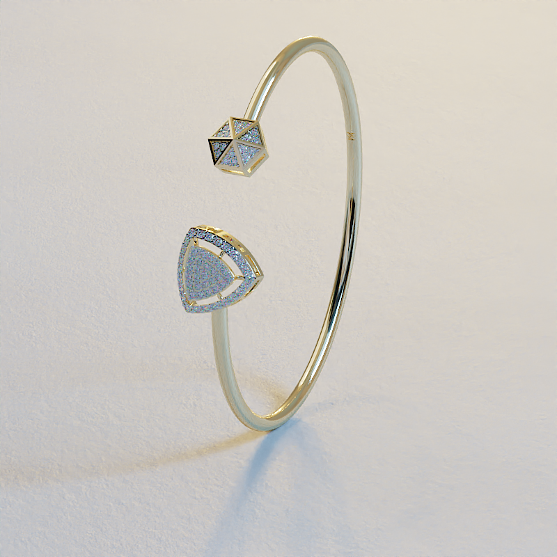 Geometric Bracelet for Women | Geometric CZ | Ava Valora