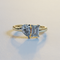 AVA VALORA - 925 Sterling Silver Harmony Fusion Toi et Moi Adjustable Ring – Pear & Emerald-Cut CZ Stones | Gold, Silver & Rose Gold